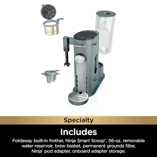 Ninja | Coffee Maker | Single Serve |Brew with Coffee Pods & Grounds| Compatible with K-Cup Coffee Pods | 4 Brew Styles, up to 24oz Cup Sizes & 56oz Removable Reservoir | Black | PB051