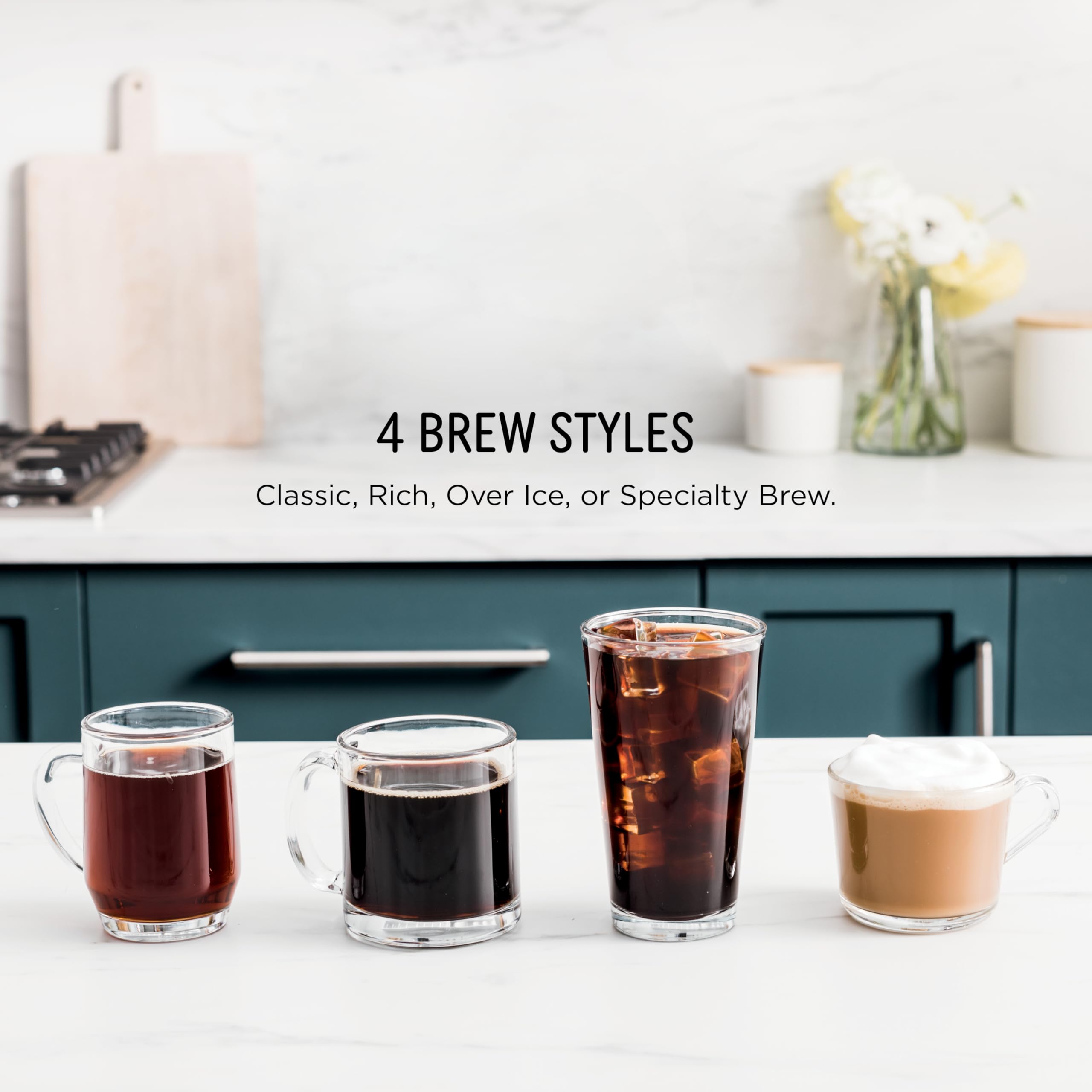 Ninja | Coffee Maker | Single Serve |Brew with Coffee Pods & Grounds| Compatible with K-Cup Coffee Pods | 4 Brew Styles, up to 24oz Cup Sizes & 56oz Removable Reservoir | Black | PB051