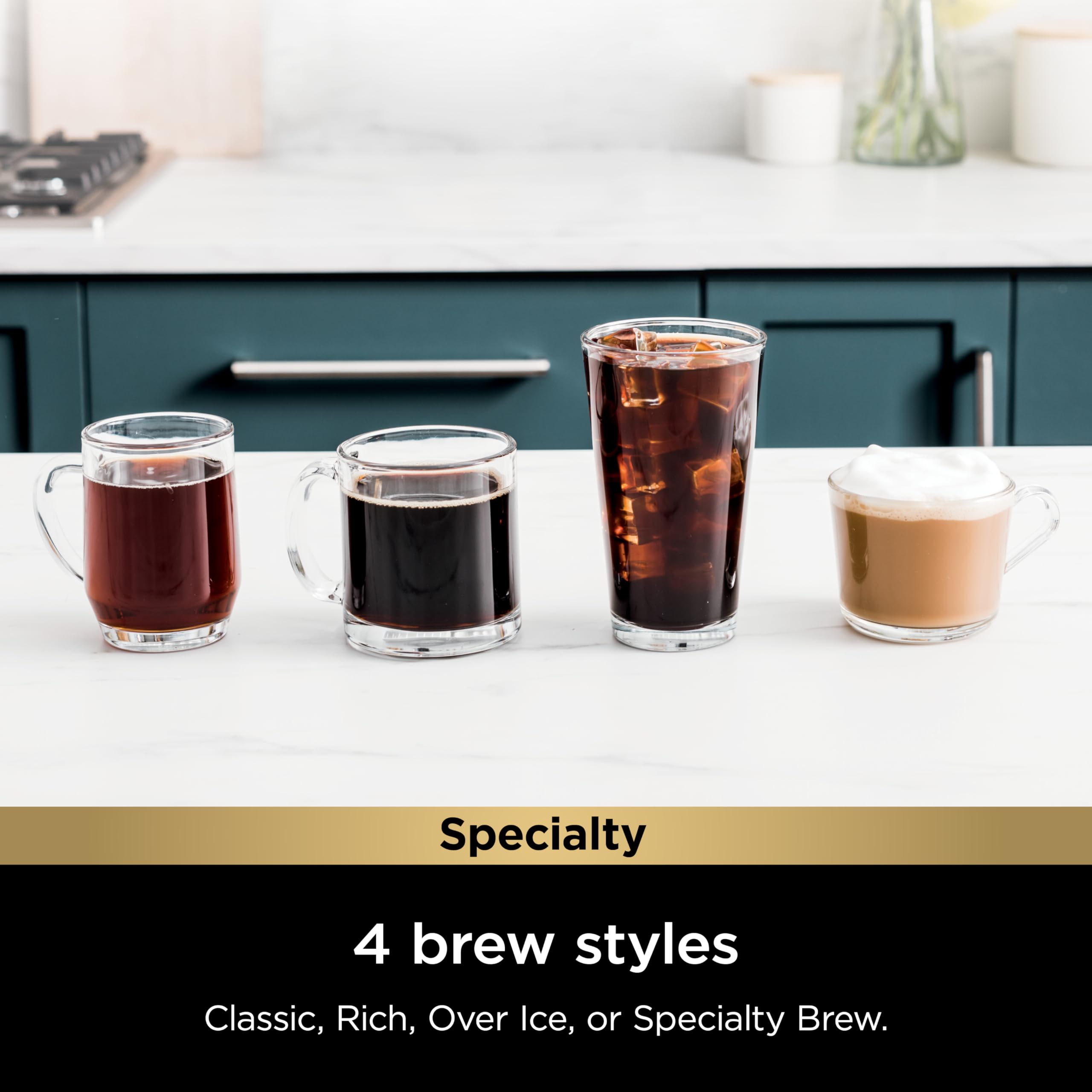 Ninja | Coffee Maker | Single Serve |Brew with Coffee Pods & Grounds| Compatible with K-Cup Coffee Pods | 4 Brew Styles, up to 24oz Cup Sizes & 56oz Removable Reservoir | Black | PB051