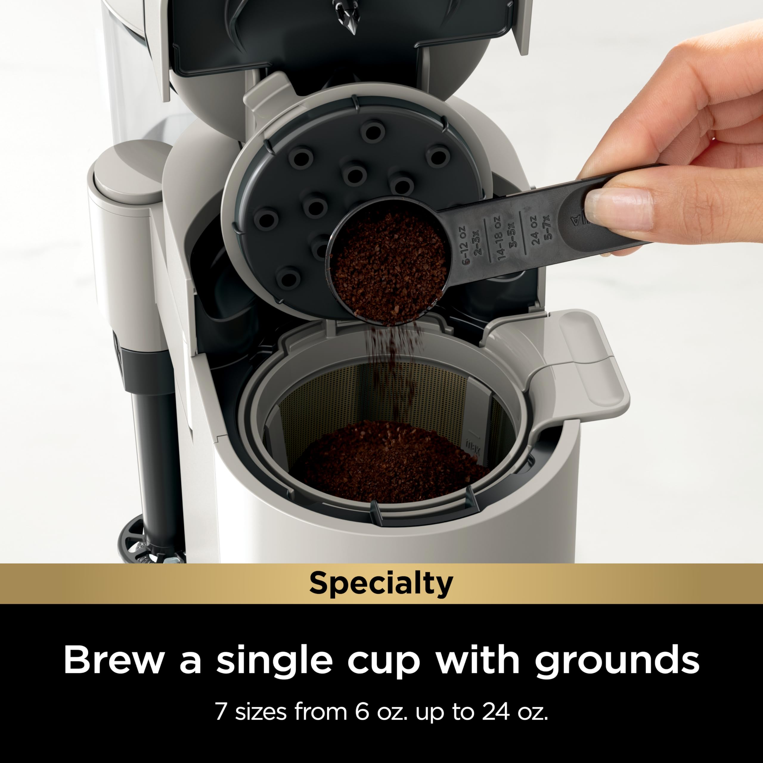 Ninja | Coffee Maker | Single Serve |Brew with Coffee Pods & Grounds| Compatible with K-Cup Coffee Pods | 4 Brew Styles, up to 24oz Cup Sizes & 56oz Removable Reservoir | Black | PB051