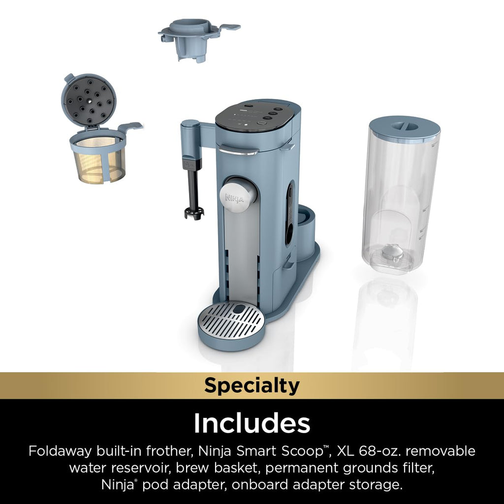 Ninja | Coffee Maker | Single Serve |Brew with Coffee Pods & Grounds| Compatible with K-Cup Coffee Pods | 4 Brew Styles, up to 24oz Cup Sizes & 56oz Removable Reservoir | Black | PB051