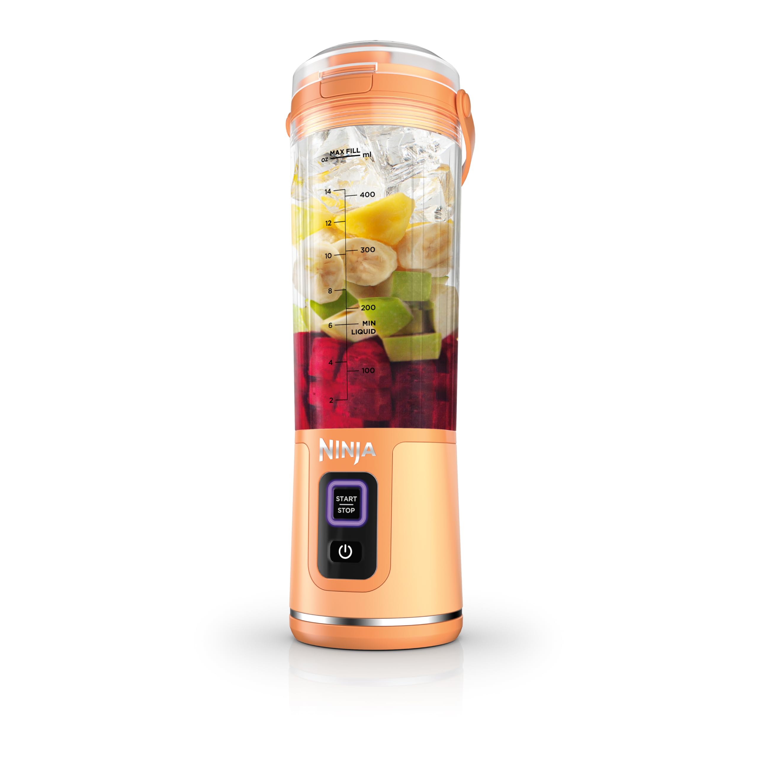 Ninja BC151NV Blast Portable Blender, Cordless, 18oz. Vessel, Personal Blender-for Shakes & Smoothies, BPA Free, Leakproof-Lid & Sip Spout, USB-C Rechargeable, Dishwasher Safe Parts, Denim Blue