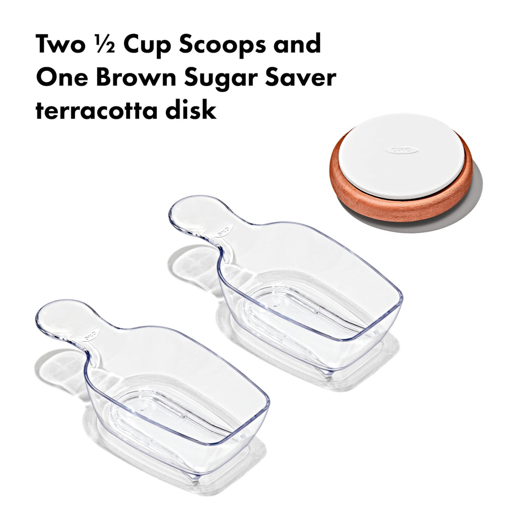 OXO Good Grips 8-Piece Prelabeled Baking POP Container Set