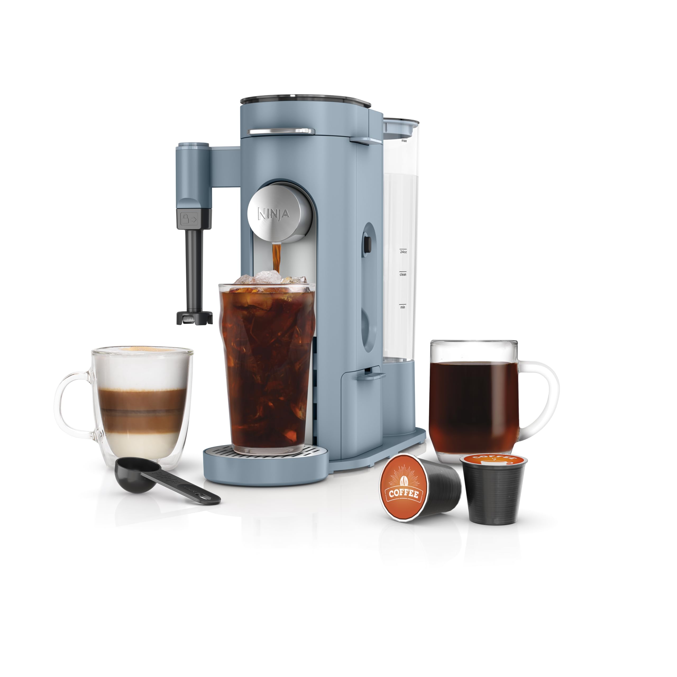 Ninja | Coffee Maker | Single Serve |Brew with Coffee Pods & Grounds| Compatible with K-Cup Coffee Pods | 4 Brew Styles, up to 24oz Cup Sizes & 56oz Removable Reservoir | Black | PB051