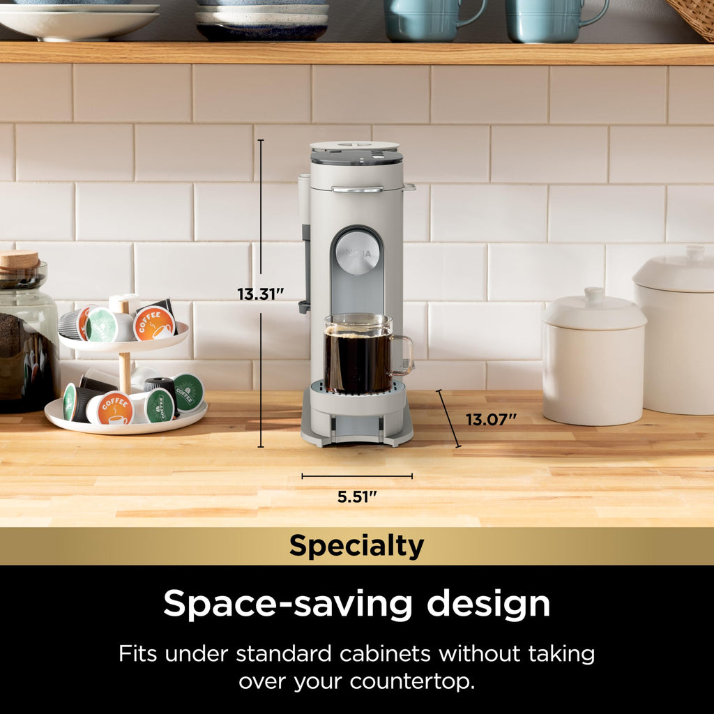 Ninja | Coffee Maker | Single Serve |Brew with Coffee Pods & Grounds| Compatible with K-Cup Coffee Pods | 4 Brew Styles, up to 24oz Cup Sizes & 56oz Removable Reservoir | Black | PB051